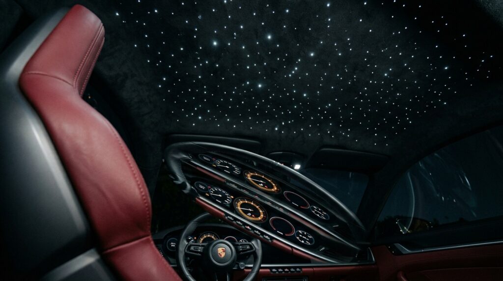 Starlight headliner installation