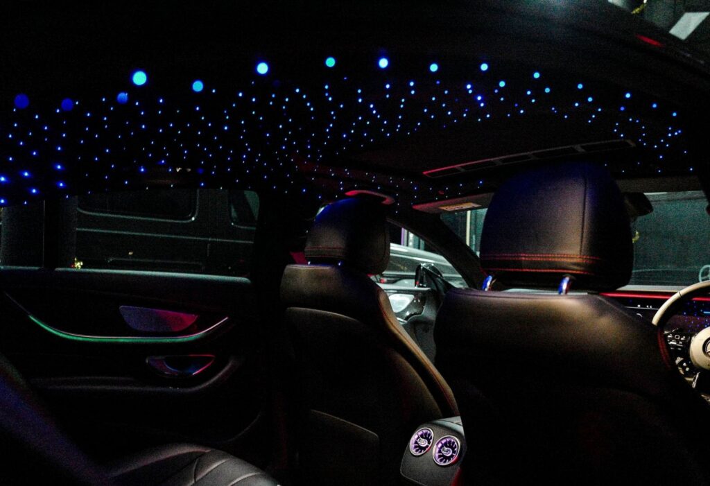 Starlight headliner installation
