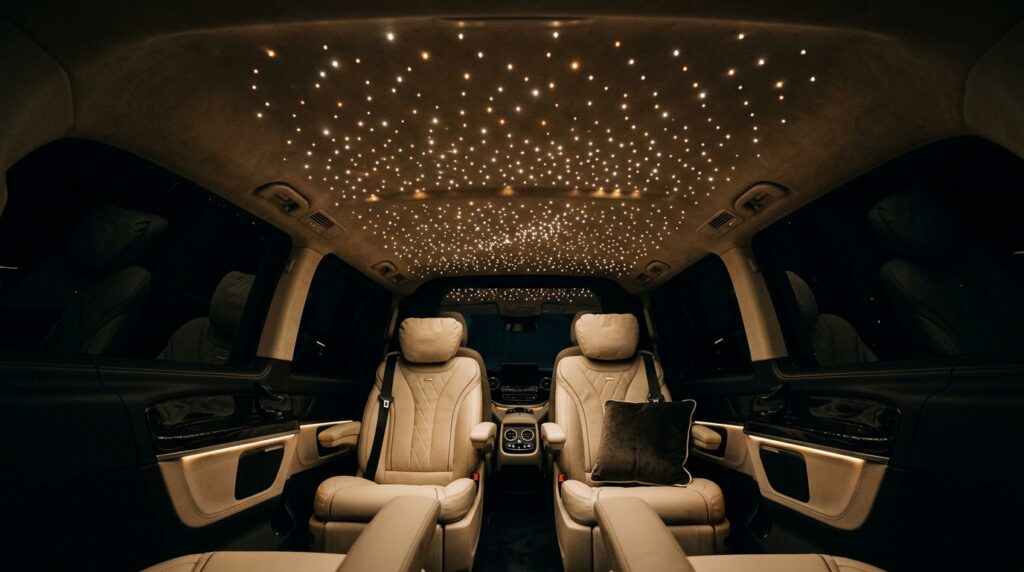 Starlight headliner installation